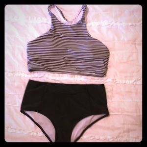 Racer back high waisted bikini size M